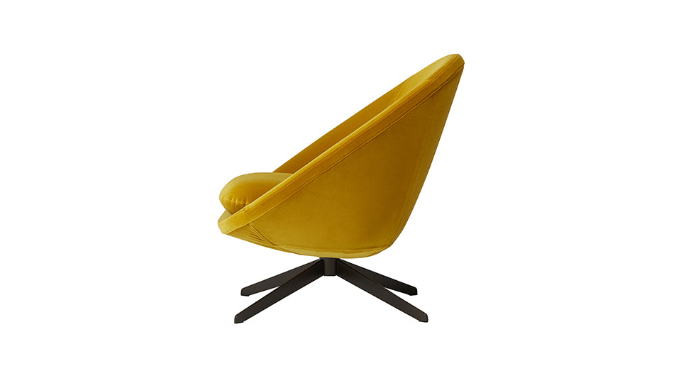Swivel Fabric Lounge Chair