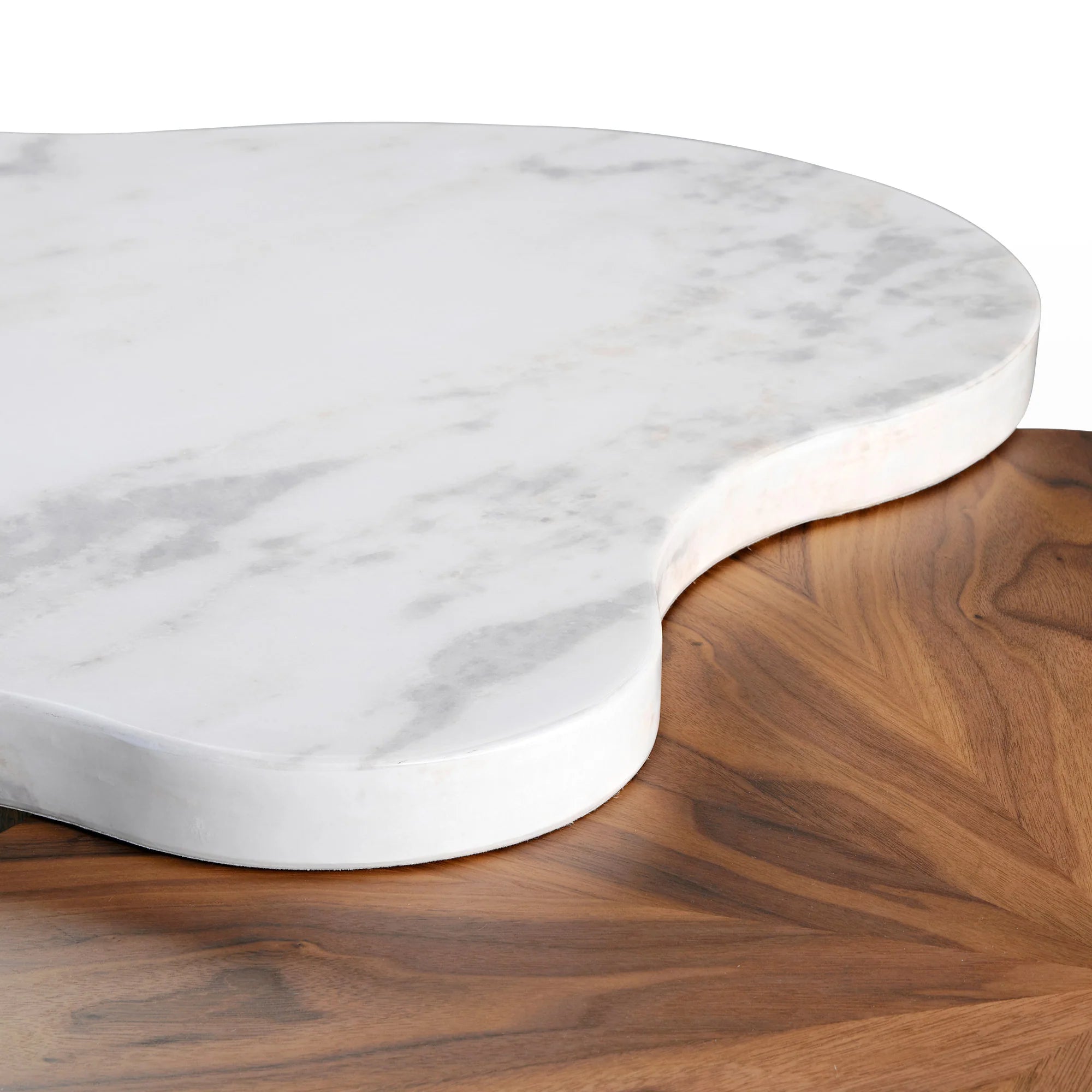 Cloud Shape Petal Form Coffee Table Set
