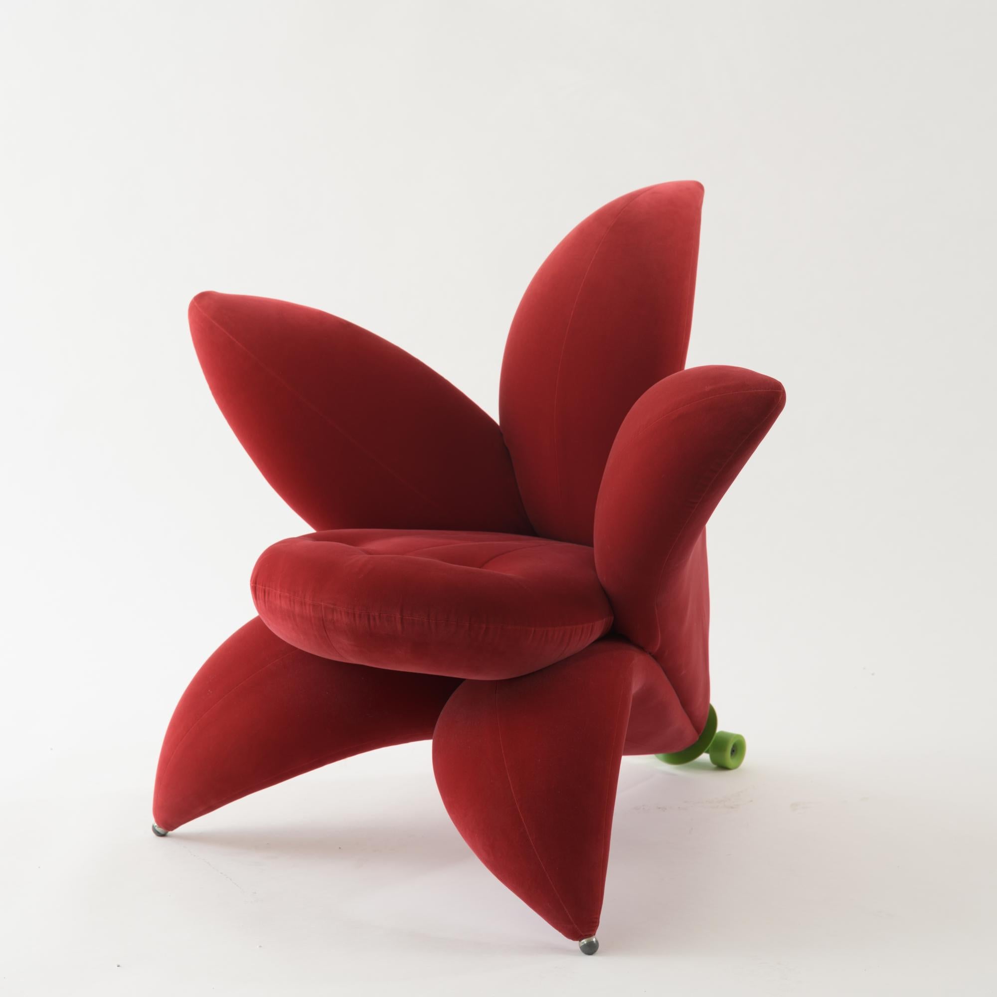 Contemporary Velvet Lounge Chair