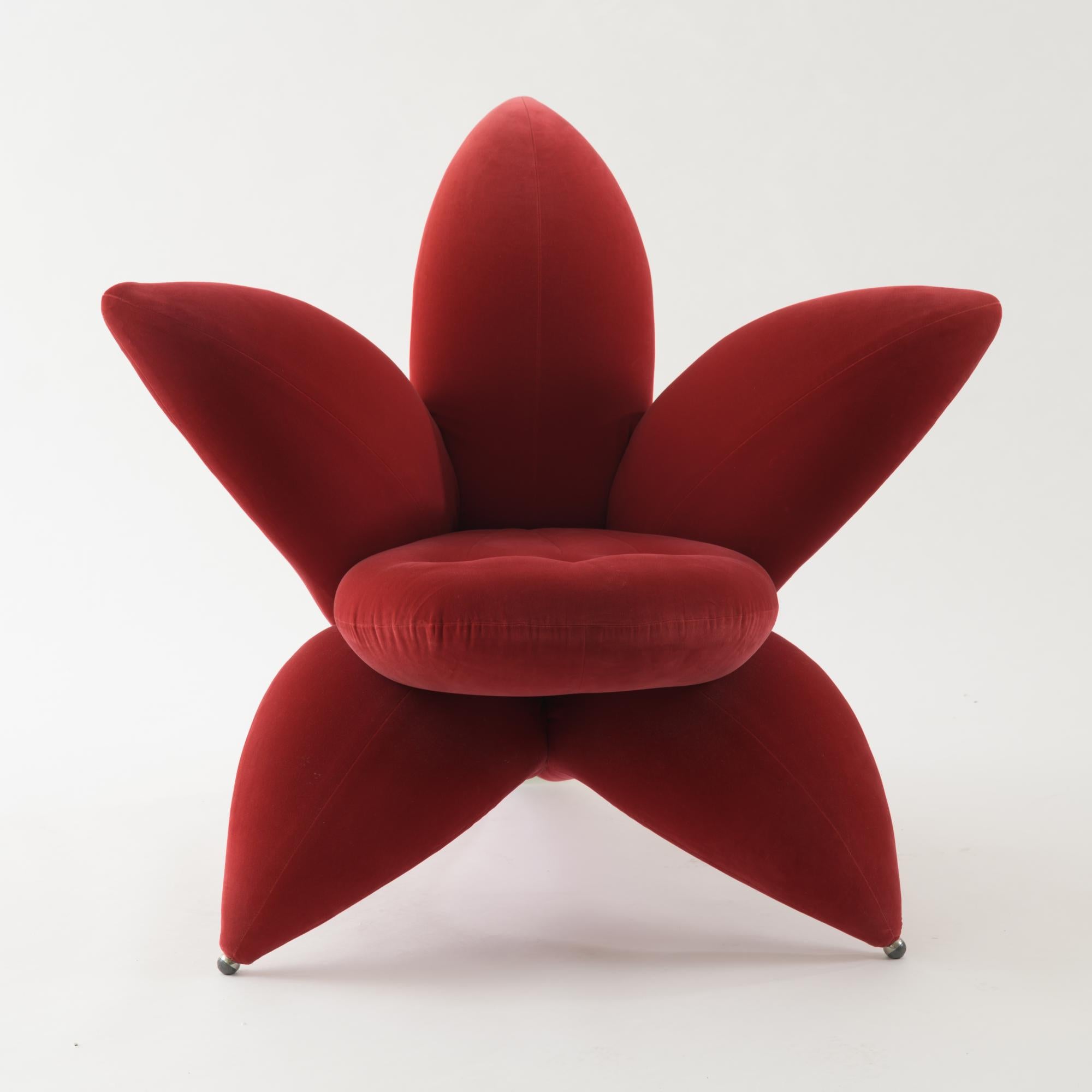 Contemporary Velvet Lounge Chair