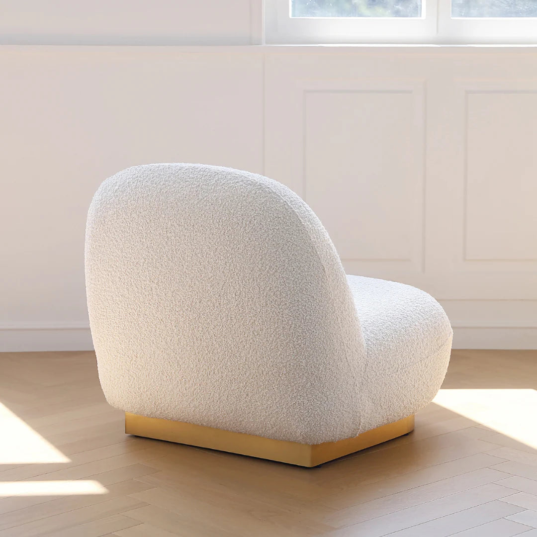 Modern Teddy Fabric Lounge Chair