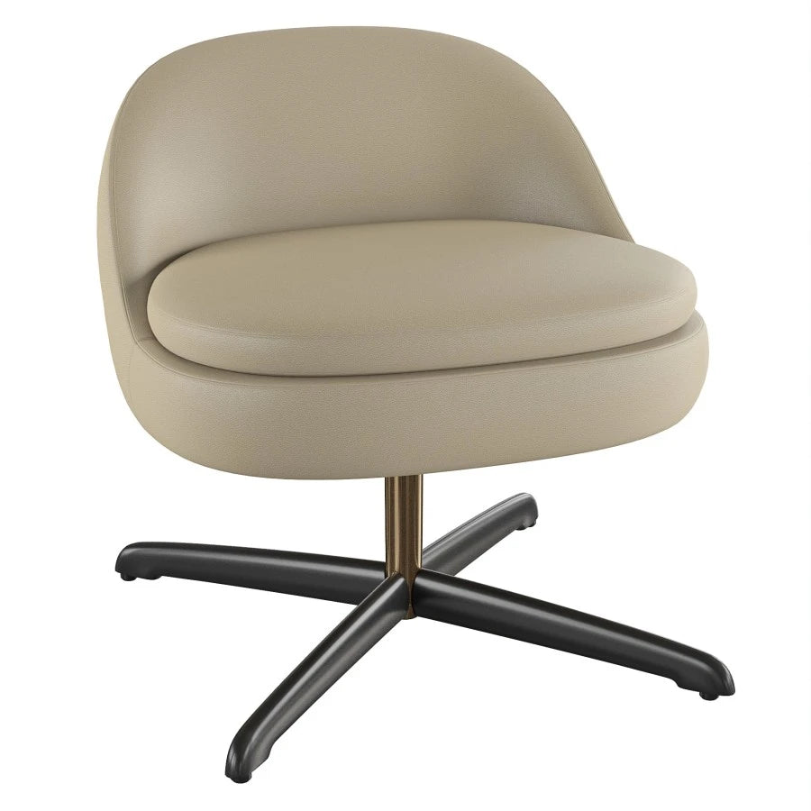 Swivel Fabric Lounge Chair