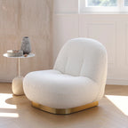 Modern Teddy Fabric Lounge Chair