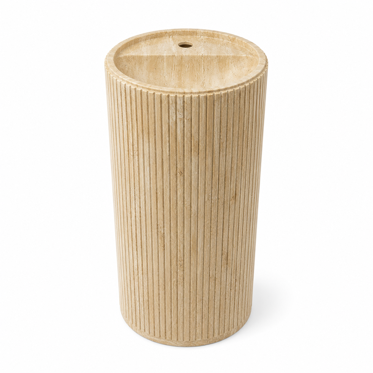 Halo Ribbed Pedestal Basin