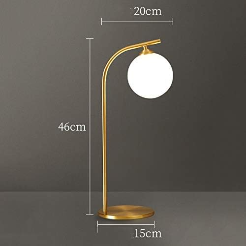 Copper & Glass Globe Table Lamp