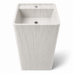 Square Freestanding Artificial Stone Wash Basin