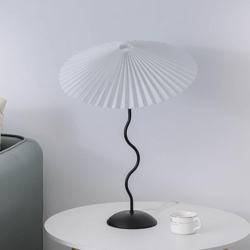 Pleated Fabric Shade Table Lamp