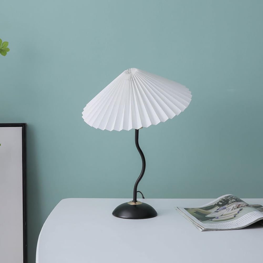 Pleated Fabric Shade Table Lamp