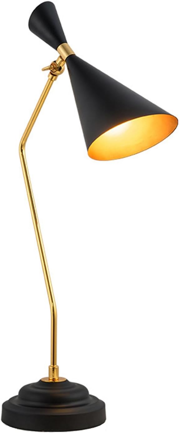 Black & Gold Adjustable Table Lamp