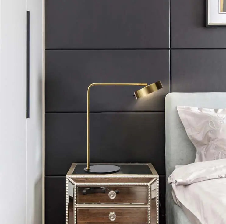 Minimalist Gold LED Desk Lamp