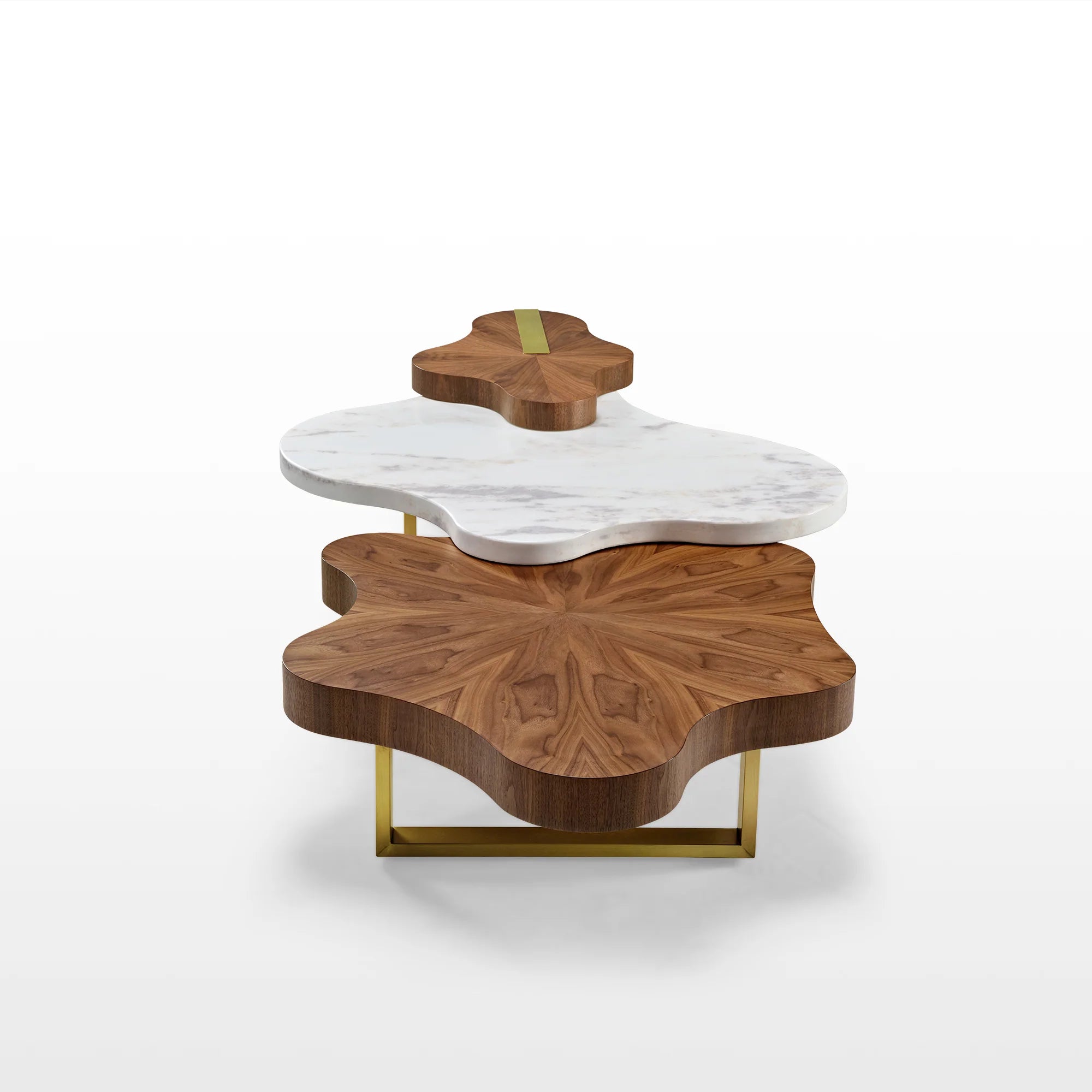 Cloud Shape Petal Form Coffee Table Set