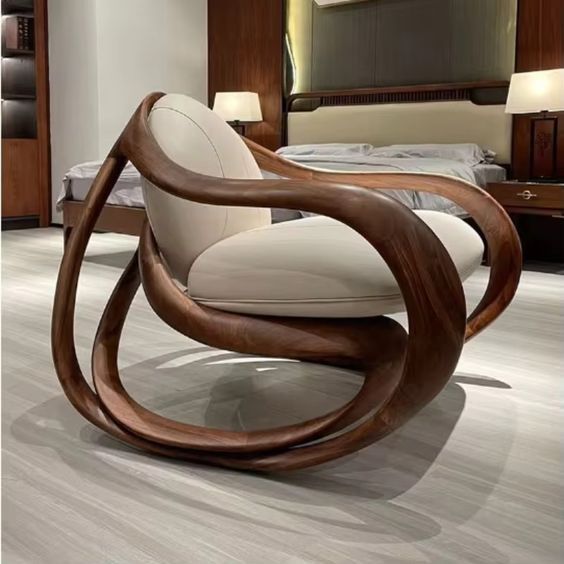 Contemporary Fabric Lounge Chair
