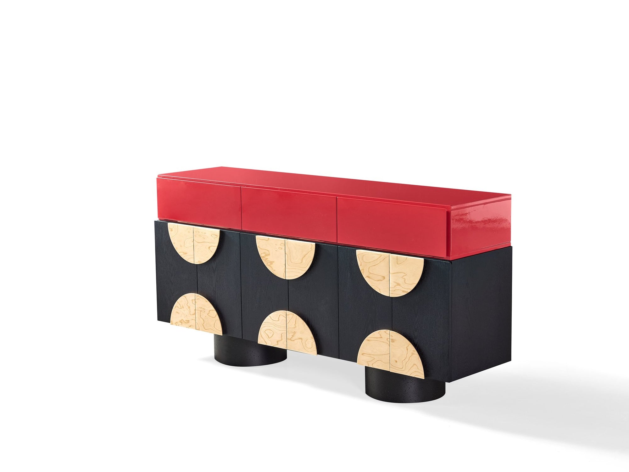 Relaxed Red Sideboard