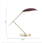 Black & Gold Adjustable Table Lamp