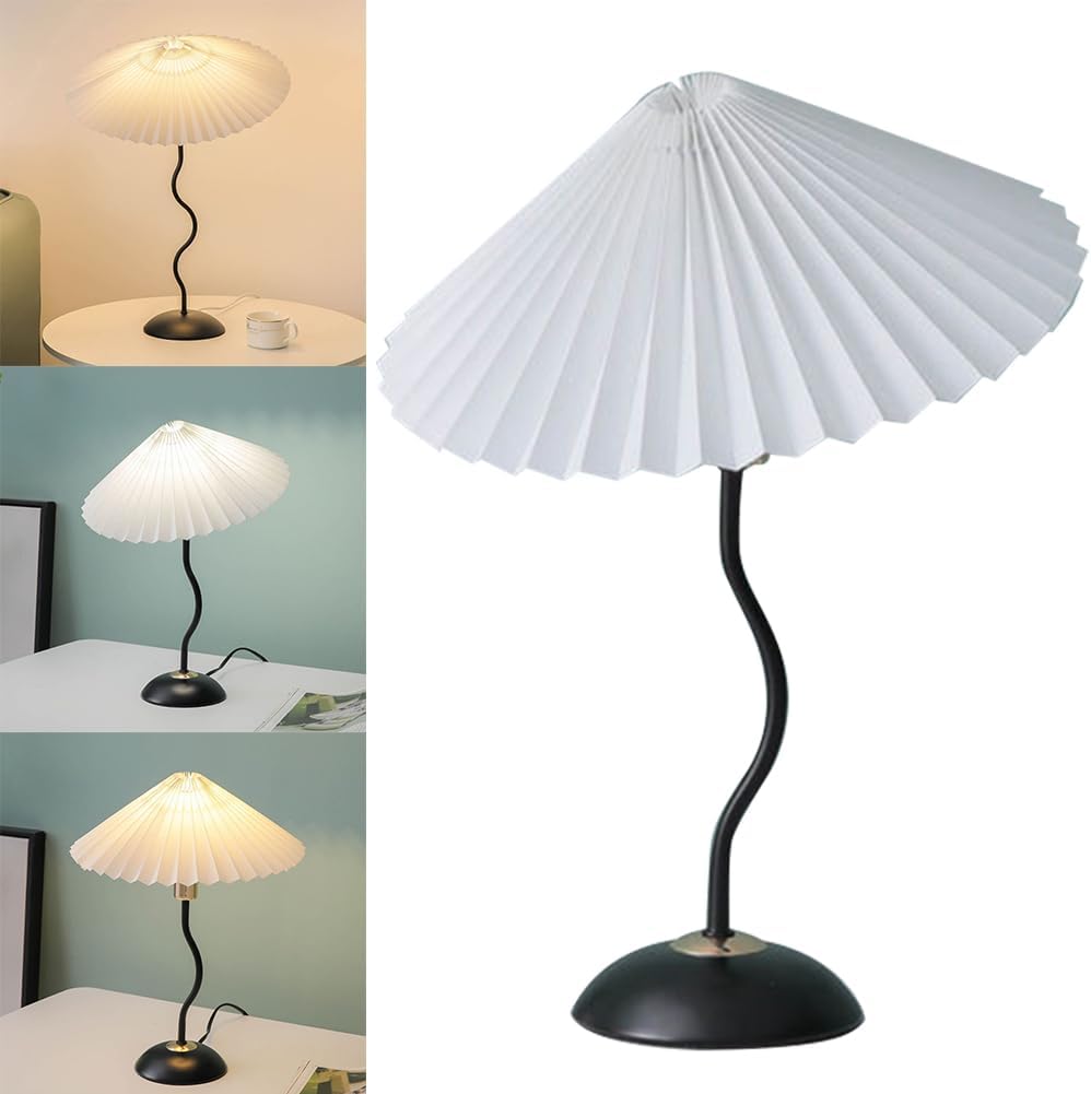 Pleated Fabric Shade Table Lamp
