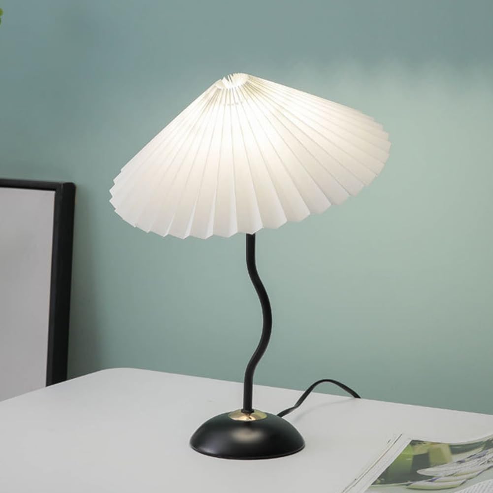 Pleated Fabric Shade Table Lamp