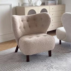 Contemporary Teddy Fabric Accent Chair