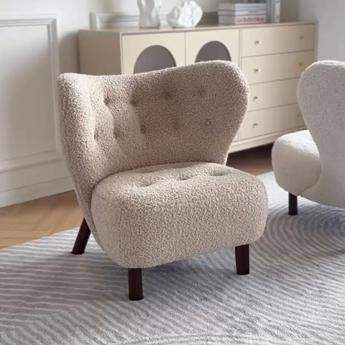 Contemporary Teddy Fabric Accent Chair