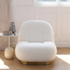 Modern Teddy Fabric Lounge Chair