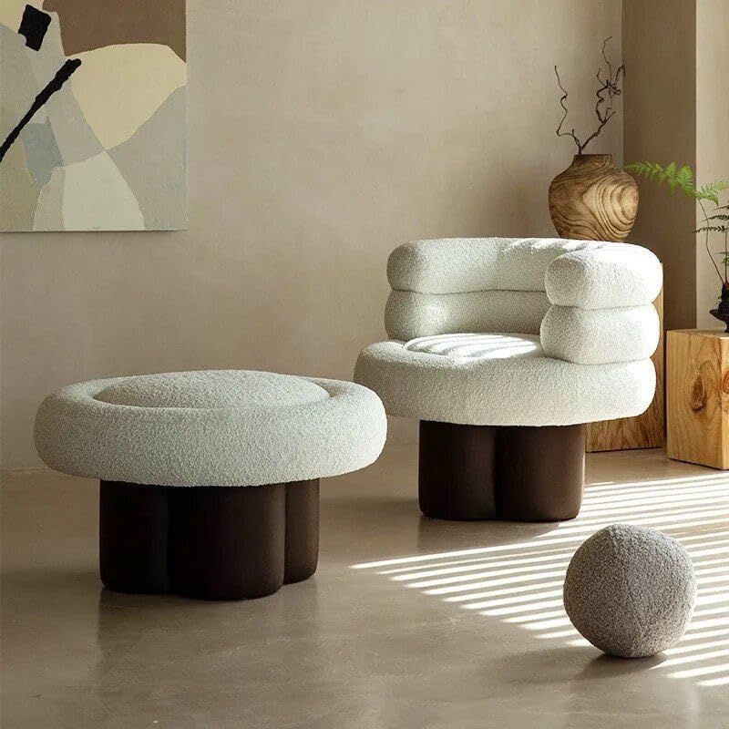 Modern Walnut Solid Wood Lounge Chair