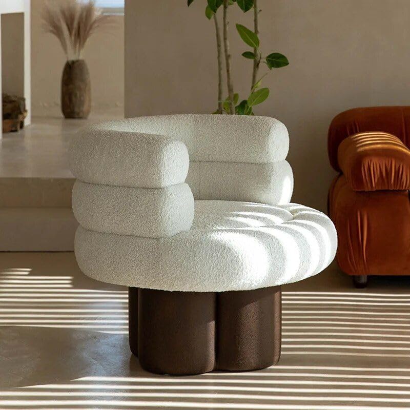 Modern Walnut Solid Wood Lounge Chair