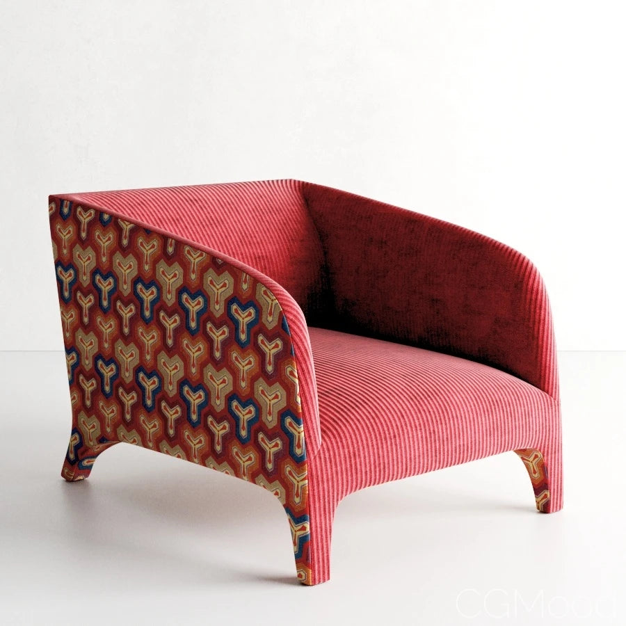 Modern Fabric Armchair