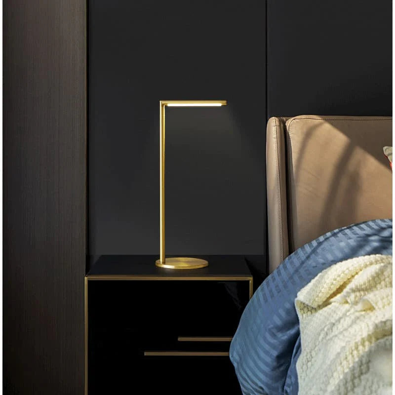 Minimalist Copper LED Table Lamp
