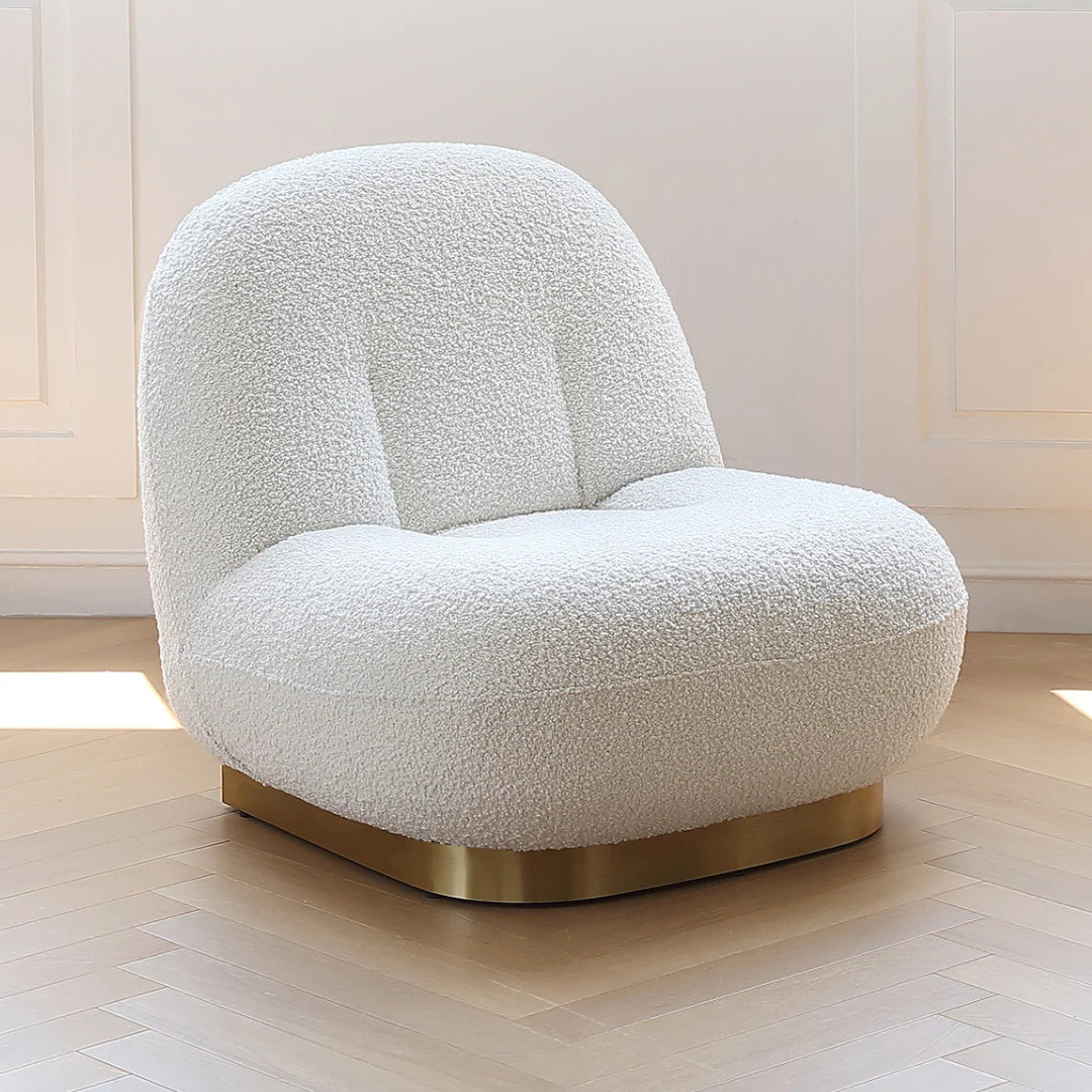 Modern Teddy Fabric Lounge Chair