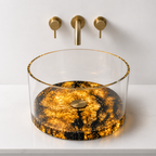 Aurora Marble Fusion Glass Vessel Basin