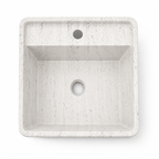 Square Freestanding Artificial Stone Wash Basin