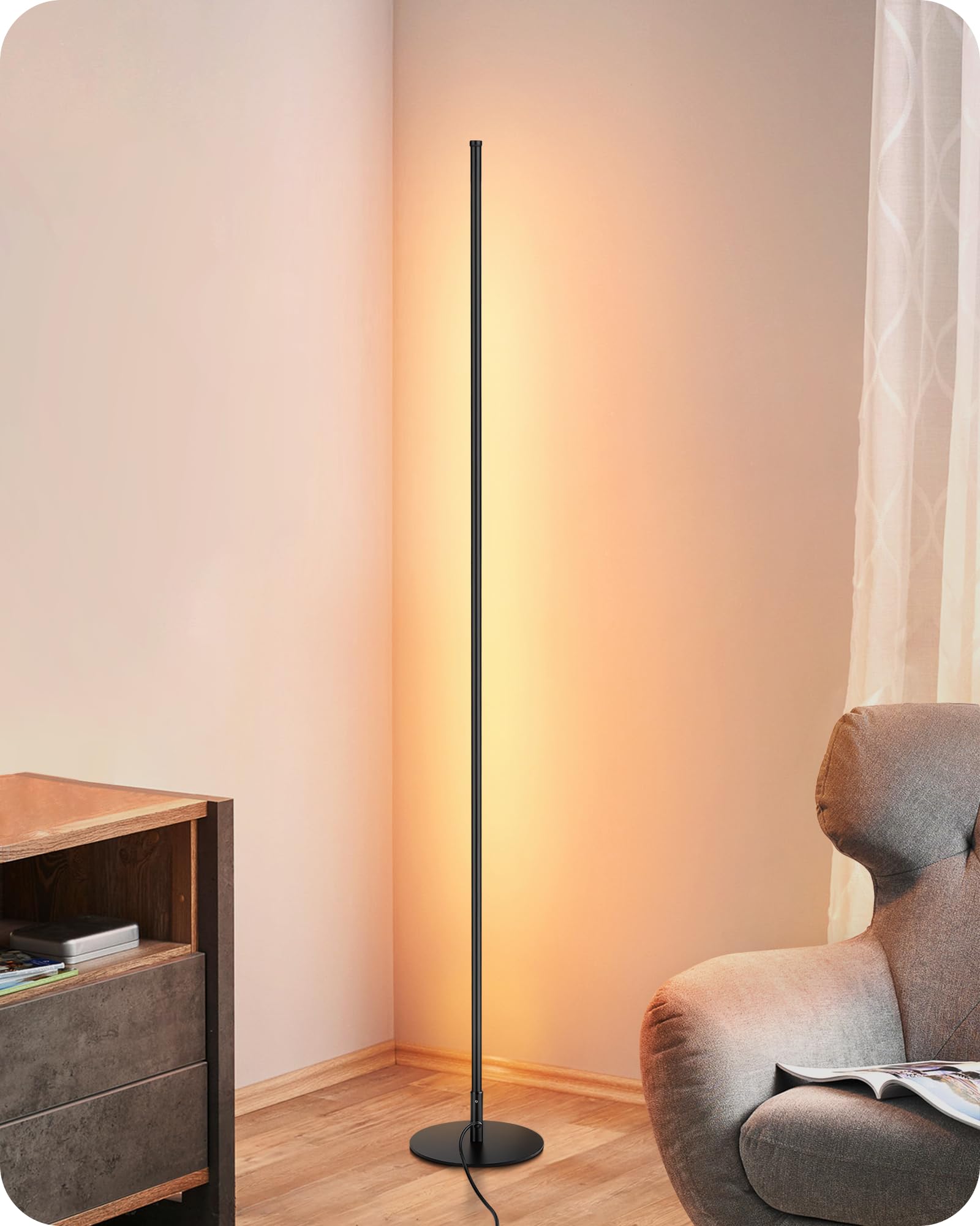 Led Rod Floor Lamp