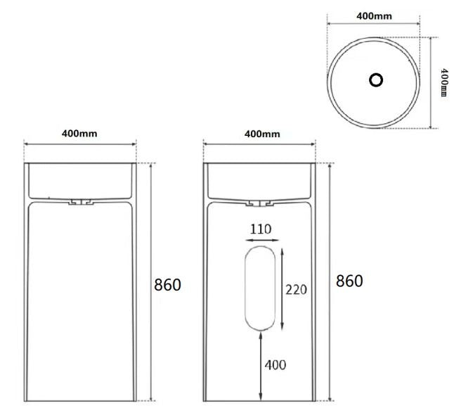 Wabi Travertine Column Basin – Desert Edition