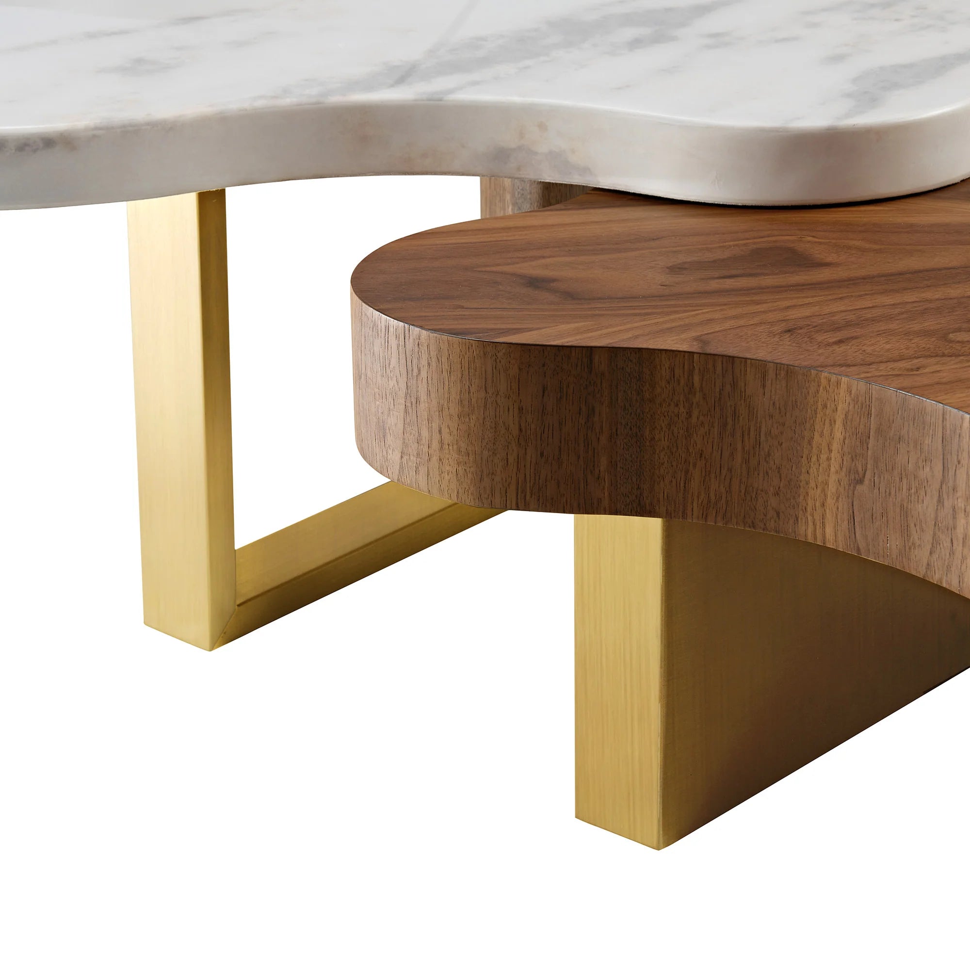 Cloud Shape Petal Form Coffee Table Set