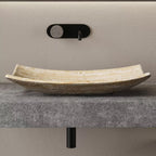 Rectangular Artificial Stone Vessel Wash Basin
