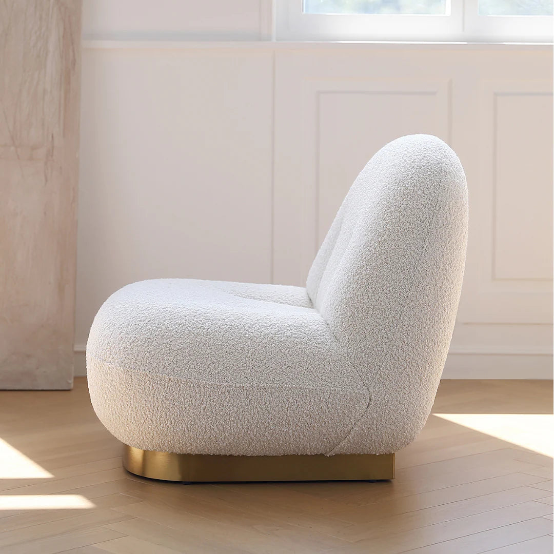 Modern Teddy Fabric Lounge Chair