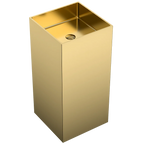 Square Gold Steel Basin – Prestige