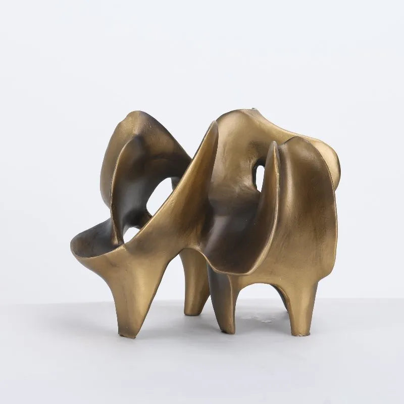 Book Room Decor Abstract Sculpture