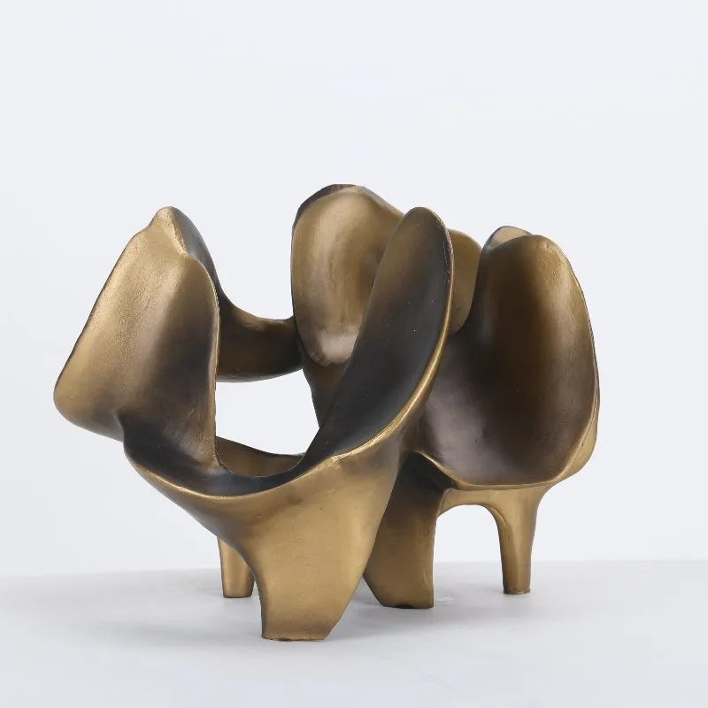 Book Room Decor Abstract Sculpture