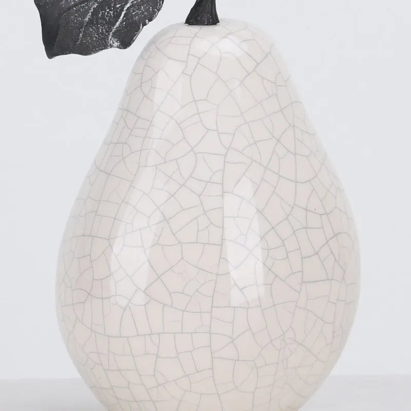 Book Room Decor Ceramic Pear Sculpture
