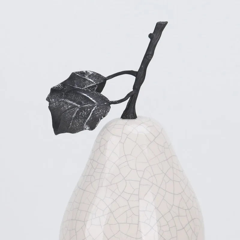Book Room Decor Ceramic Pear Sculpture