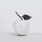 Book Room Decor Ceramic Apple Sculpture