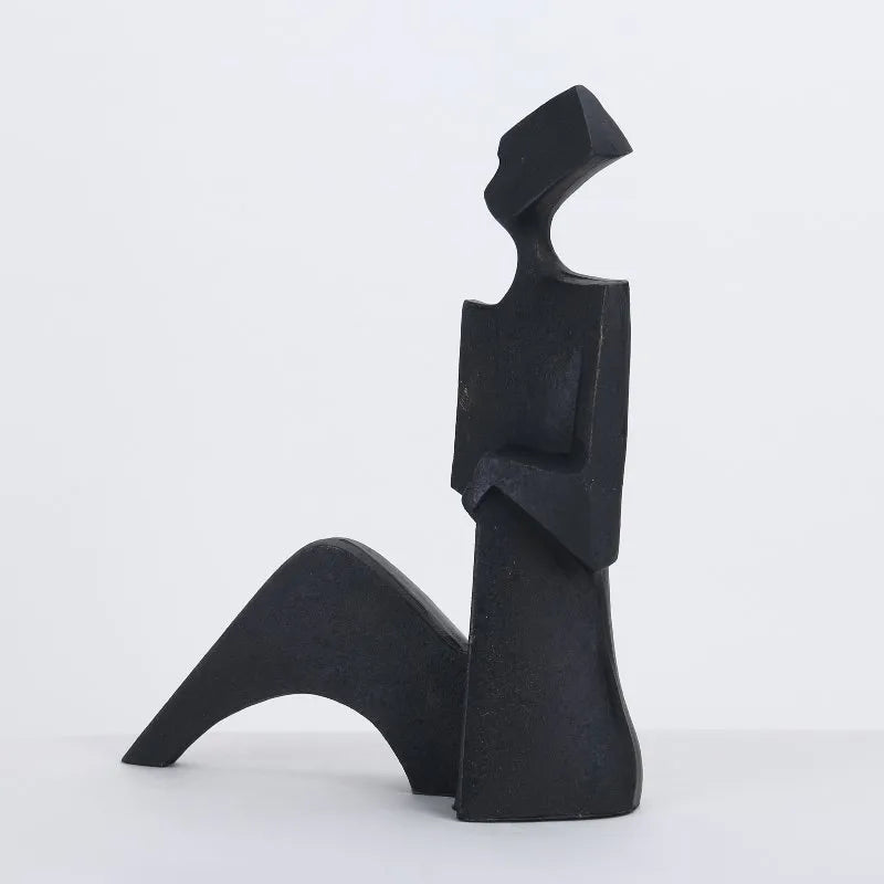 Book Room Decor Decorative Man Figurine