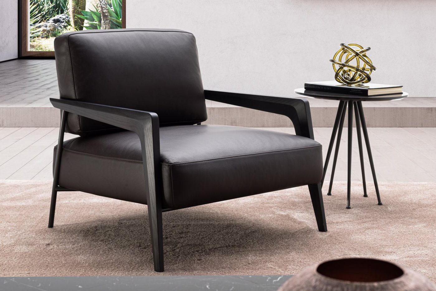 Premium Leather Lounge Chair