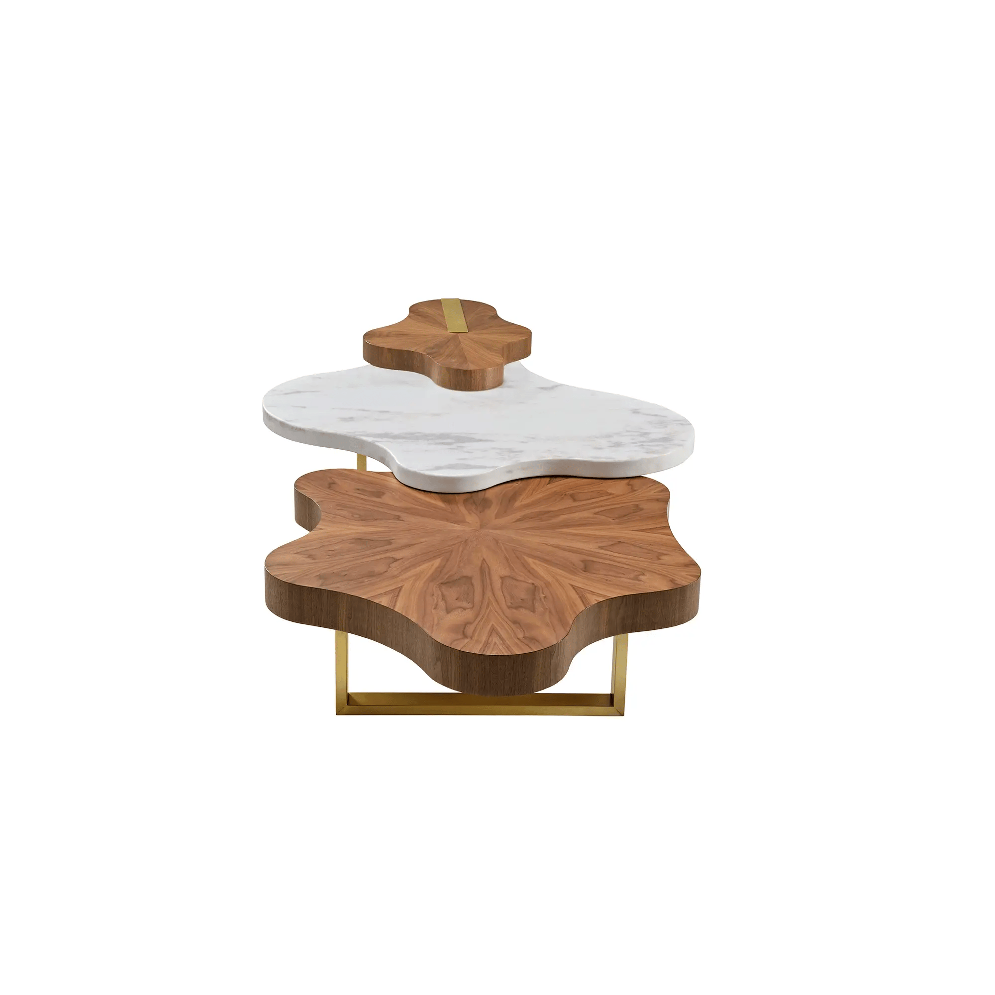 Cloud Shape Petal Form Coffee Table Set