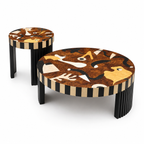 Abstract Art Coffee Table Set