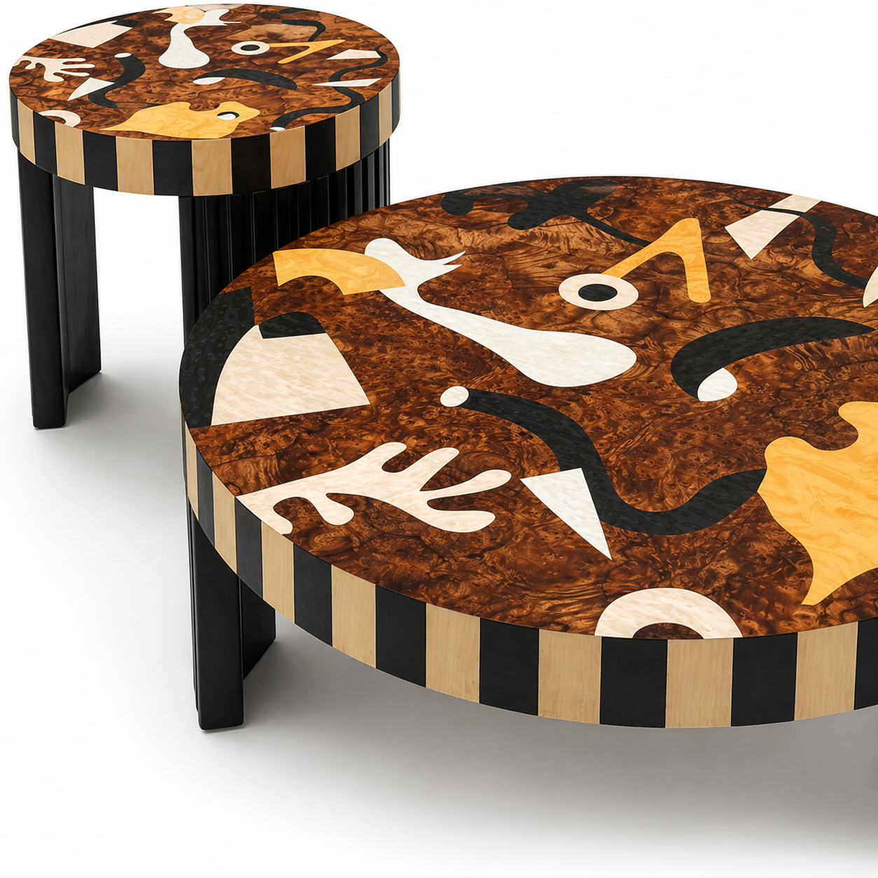 Abstract Art Coffee Table Set