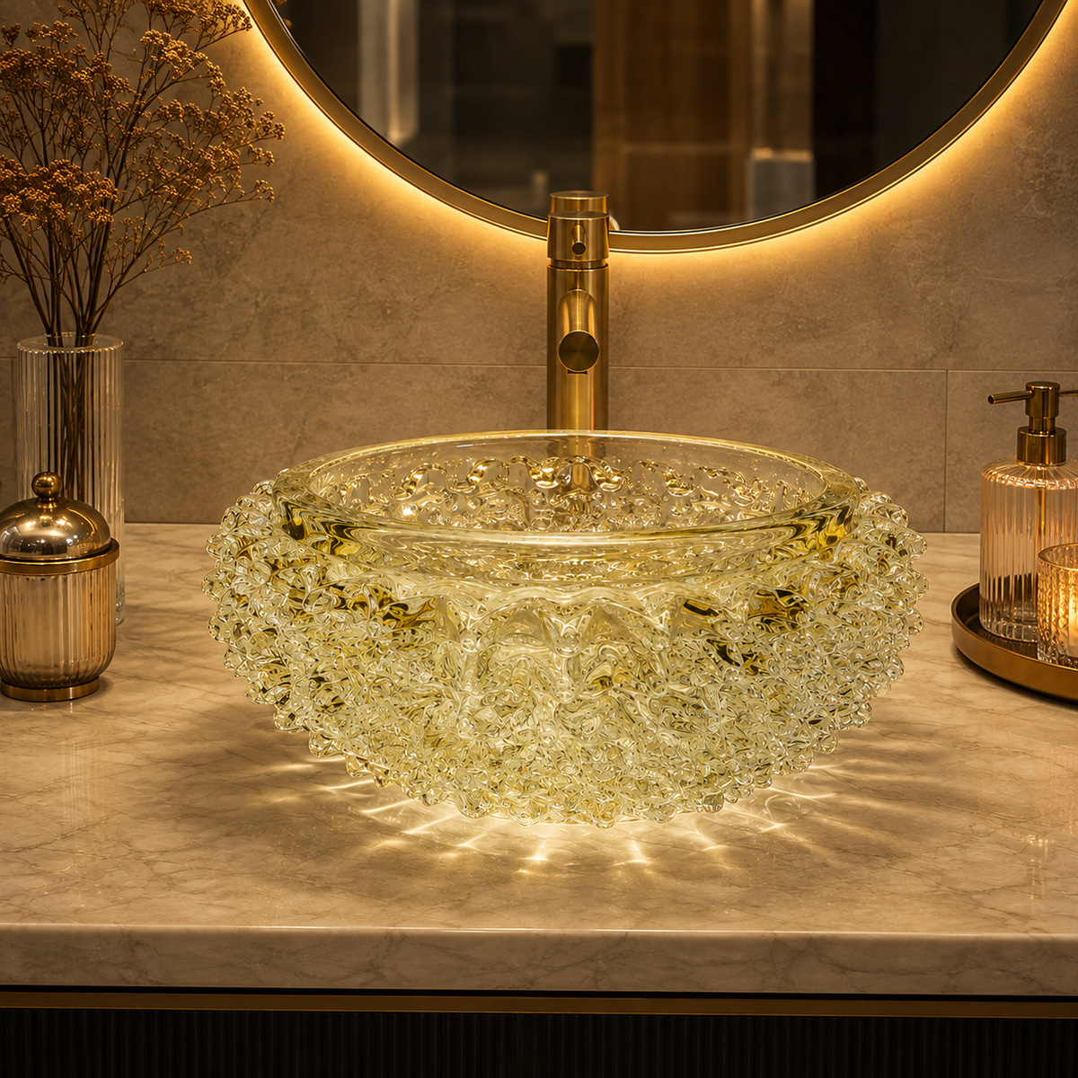 Aurelia Handmade Glass Basin