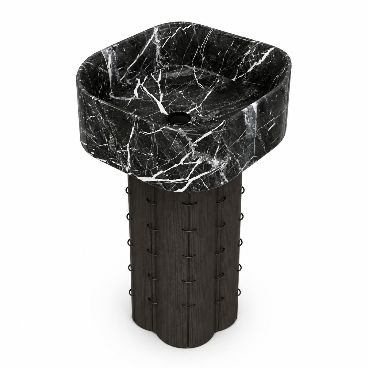 Westwood Sculptural Marble Pedestal Basin