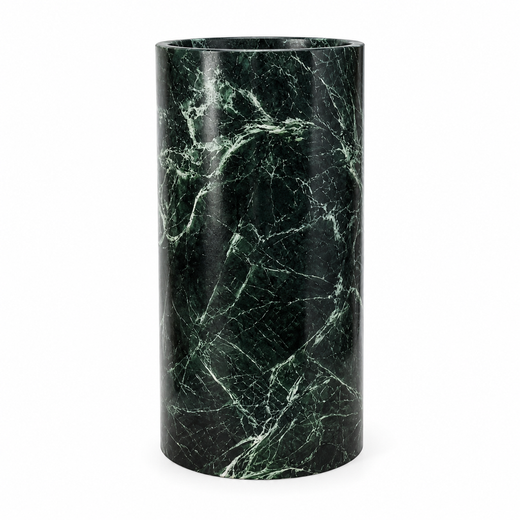 Verde Alpi Marble Pedestal Basin