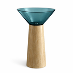 Travertine Resin Basin – Azure